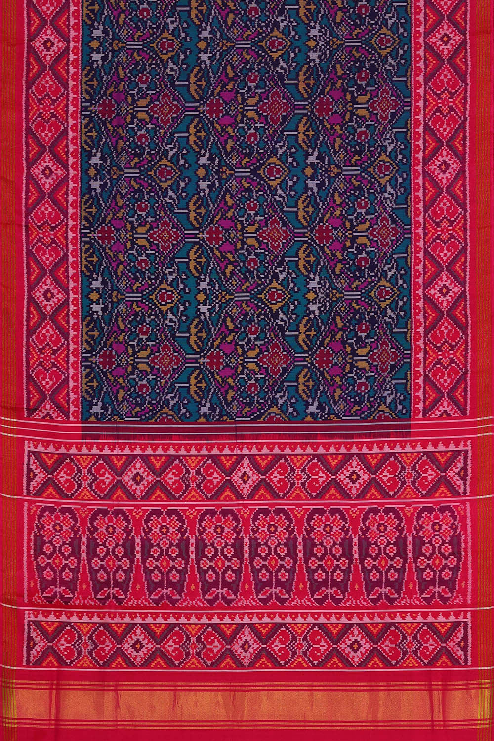 Image of Patan Patola Blue Saree